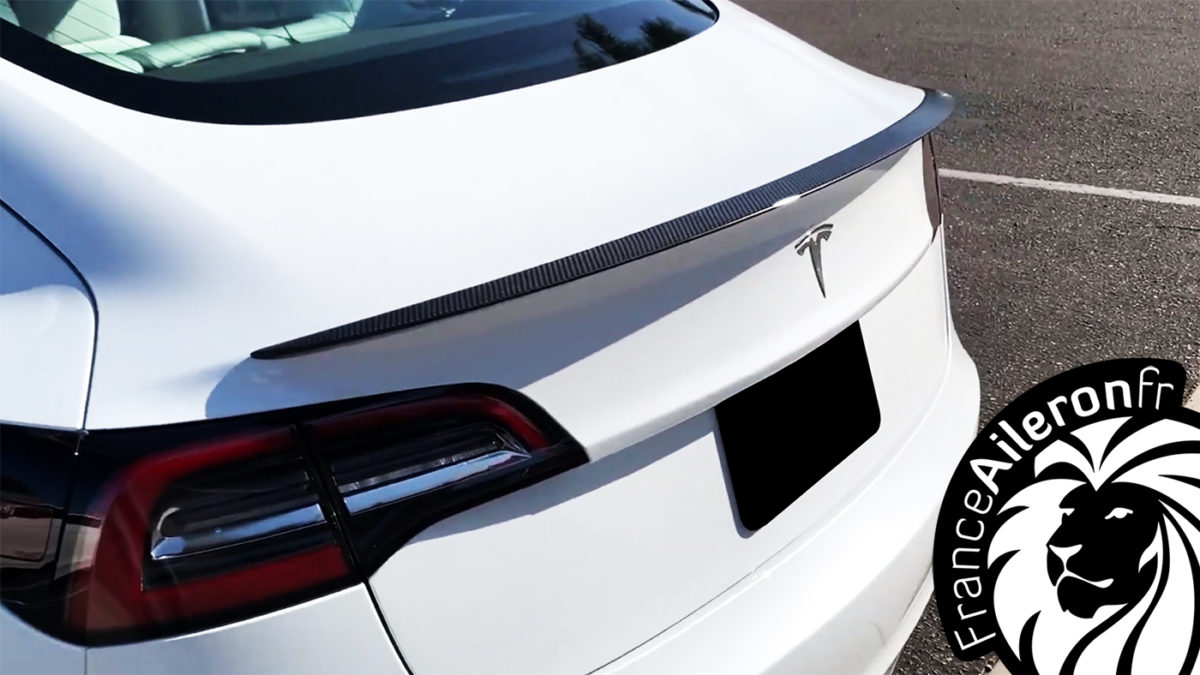 Aileron avant de menton automatique de lèvre de pare-chocs avant dabs de qualité supérieure pour Tesla modèle 3 2021 becquet de Protection de garniture de séparateur avant noir fibre de carbone 