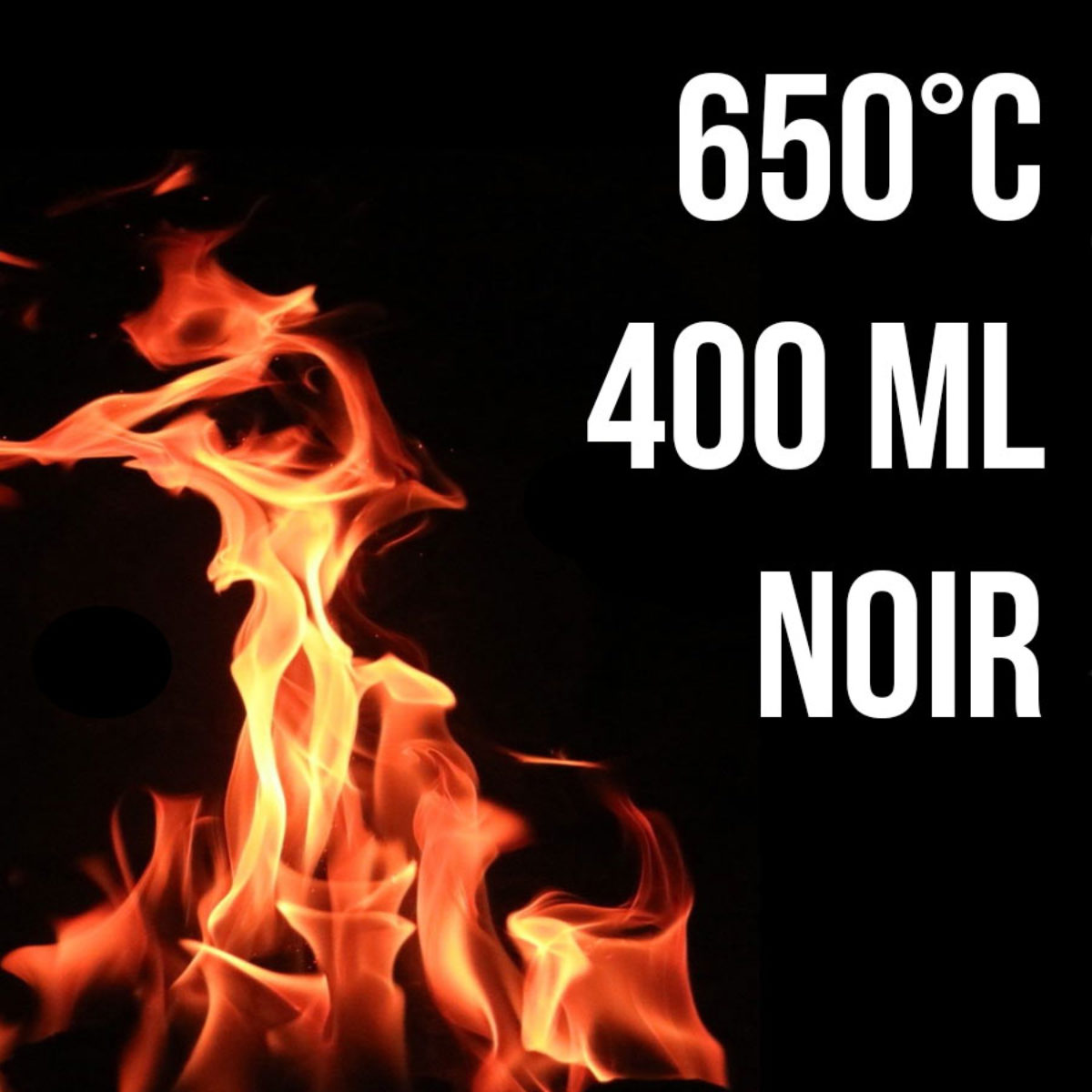 BOMBE PEINTURE HAUTE TEMPERATURE 650°C