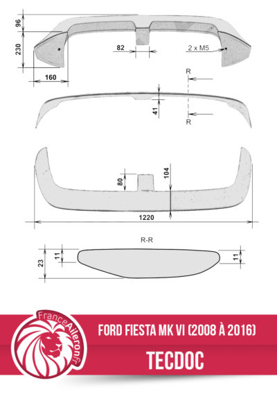 Spoiler pour Ford Fiesta Mk VI