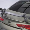 Aileron Col de cygne V1 pour Infiniti Q60 / Q60S Coupé (2016-2022) (lame noir brillant)