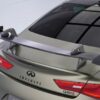 Aileron Col de cygne V2 pour Infiniti Q60 / Q60S Coupé (2016-2022) (lame noir brillant)