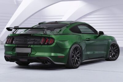 Aileron Col de cygne V1 pour Ford Mustang MK6 Coupé (2014-2023) (lame noir brillant)