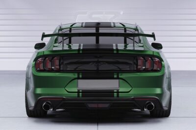 Aileron Col de cygne V1 pour Ford Mustang MK6 Coupé (2014-2023) (lame noir brillant)