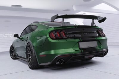 Aileron Col de cygne V2 pour Ford Mustang MK6 Coupé (2014-2023) (lame noir brillant)