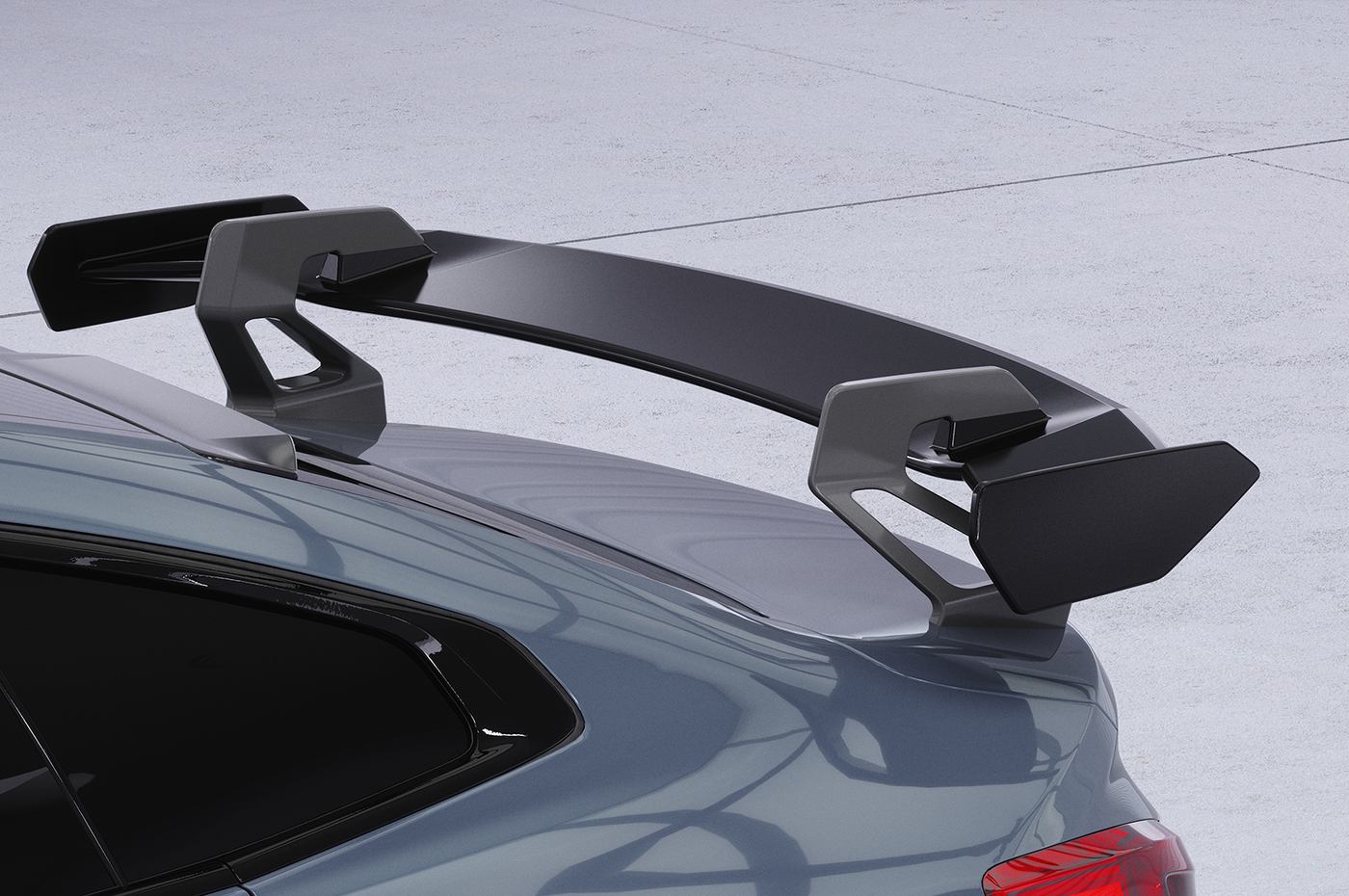 Aileron Col de cygne V1 pour BMW Série 2 F44 Gran Coupé (2020-2024) (lame noir brillant)