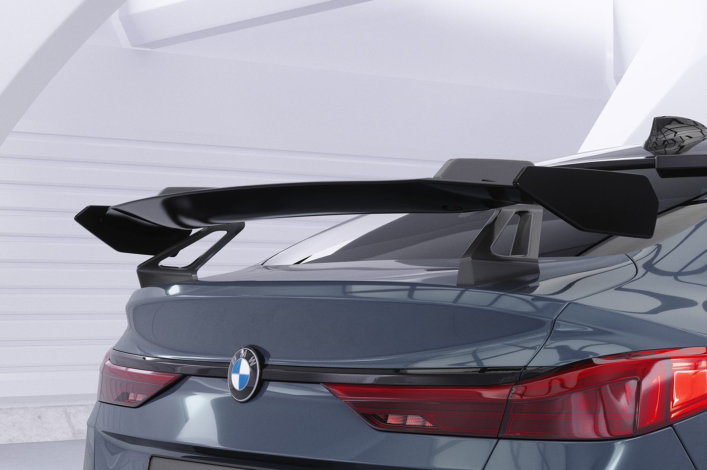 Aileron Col de cygne V1 pour BMW Série 2 F44 Gran Coupé (2020-2024) (lame noir brillant)
