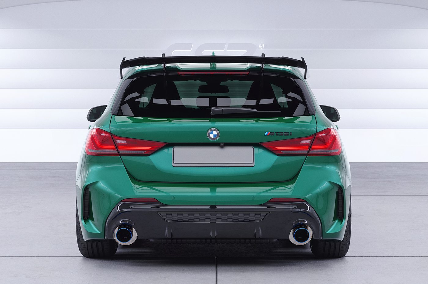 Aileron Col de cygne pour BMW Série 1 F40 M135 / M Sportpaket Pro (lame noir brillant)