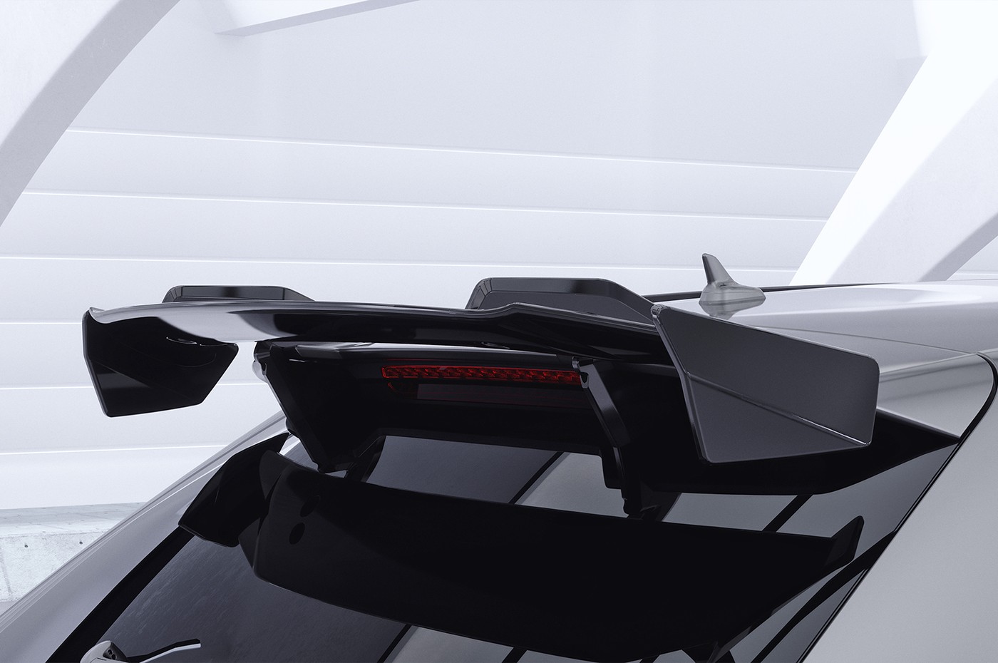 Aileron Col de cygne pour Audi RS6 (C7) (lame noir brillant)