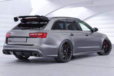 Aileron Col de cygne pour Audi RS6 (C7) (lame noir brillant)