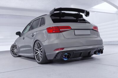 Aileron Col de cygne pour Audi RS3 (8VA) Sportback (lame noir brillant)
